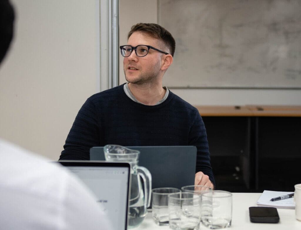 heartburst employee looking upwards - best digital agency for nfps