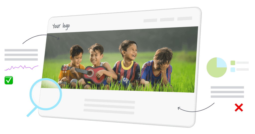 Website audit for NFP feature graphic